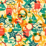 Travel and tourism seamless pattern N3