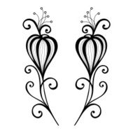 Beautiful Decorative Bud (Vector) N3
