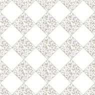 beige plant silhouette with white diamonds N2
