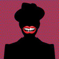 Open red lips N3