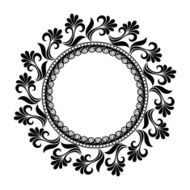 Beautiful Deco Floral Circle N3