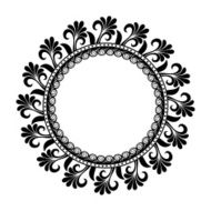 Beautiful Deco Floral Circle N4