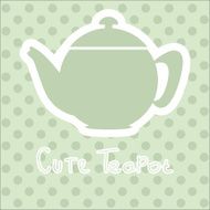 cute tea time card