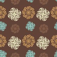 Seamless pattern with lace ornament