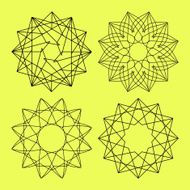 Guilloche vector elements N2