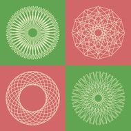 Guilloche vector elements N3