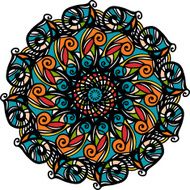 Abstract circle ornament N2