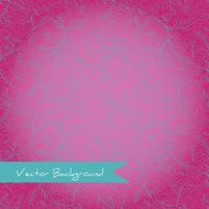 bright pink background with a turquoise floral ornament N2