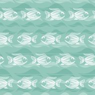 Fishes Seamless pattern N17
