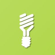 Energy-Saving Light Bulb Vector