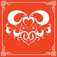 Design element for decorations Valentine&#039;s Day and wedding N2