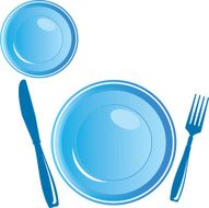 Plate with Cutlery N5