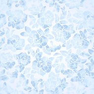 Seamless blue floral pattern Vector illustration N4