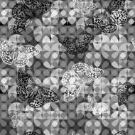 Seamless butterflies background N2