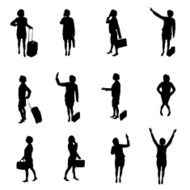 Silhouettes of woman N4