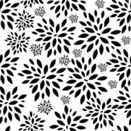 Flower Leaves Seamless Pattern Background Vector Illustration N5