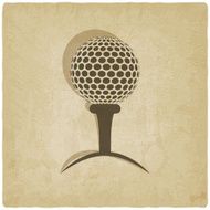 sport golf logo old background