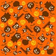 halloween monsters background N2