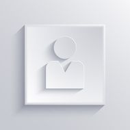 Vector light square icon Eps 10 N25