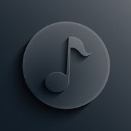 Vector dark circle icon Eps10 N15