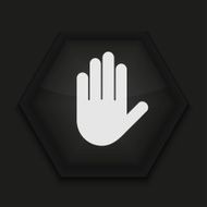 Vector creative icon on black background Eps10 N29