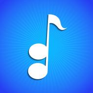 Vector icon on blue background Eps10 N19
