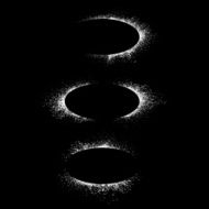 Black ink blots banners
