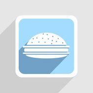 Vector blue icon on gray background Eps10 N33