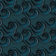 Seamless pattern with waves N33