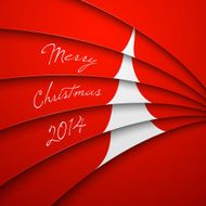 Greeting Card Merry Christmas lettering
