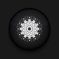 Vector Snowflake icon Eps10 Easy to edit N8