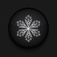 Vector Snowflake icon Eps10 Easy to edit N10
