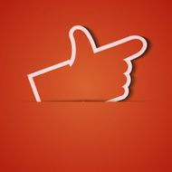 Vector background Orange icon applique Eps10 N17
