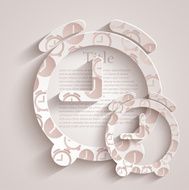 Vector time icon background Eps10