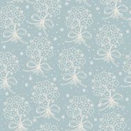 Retro seamless pattern with cute flowers