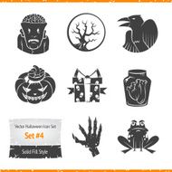 Halloween vector icons set N48