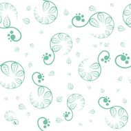 Floral vector seamless pattern Hand drawn texture