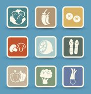 Vegetables Icons N8