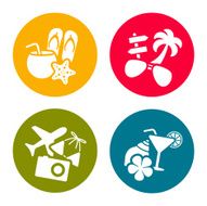 Summer theme icons