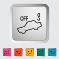 Tow away alarm off