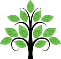Textured green tree N2