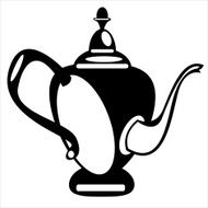 vector illustration teapot on white background N4