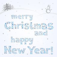 snow xmas text
