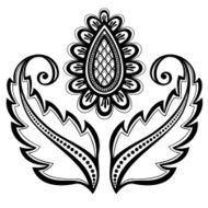 Beautiful Decorative Flower with Leaves