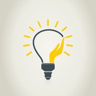 Hand a bulb