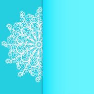 Holiday card with snowflake