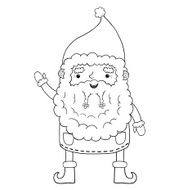 Santa Claus contour