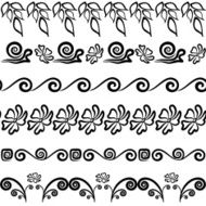 Abstract seamless contour pattern