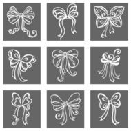 Ornamental Set of Decorative Bows
