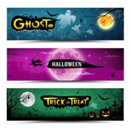 Happy Halloween day banner collections